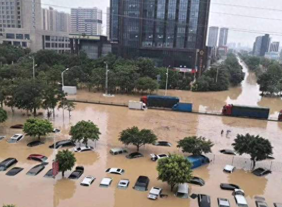 广州暴雨过后，车贩子们开心了：排队收二手车，转手就是几十万